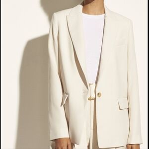 Vince Boyfriend Blazer Oatmeal Basic Jacket